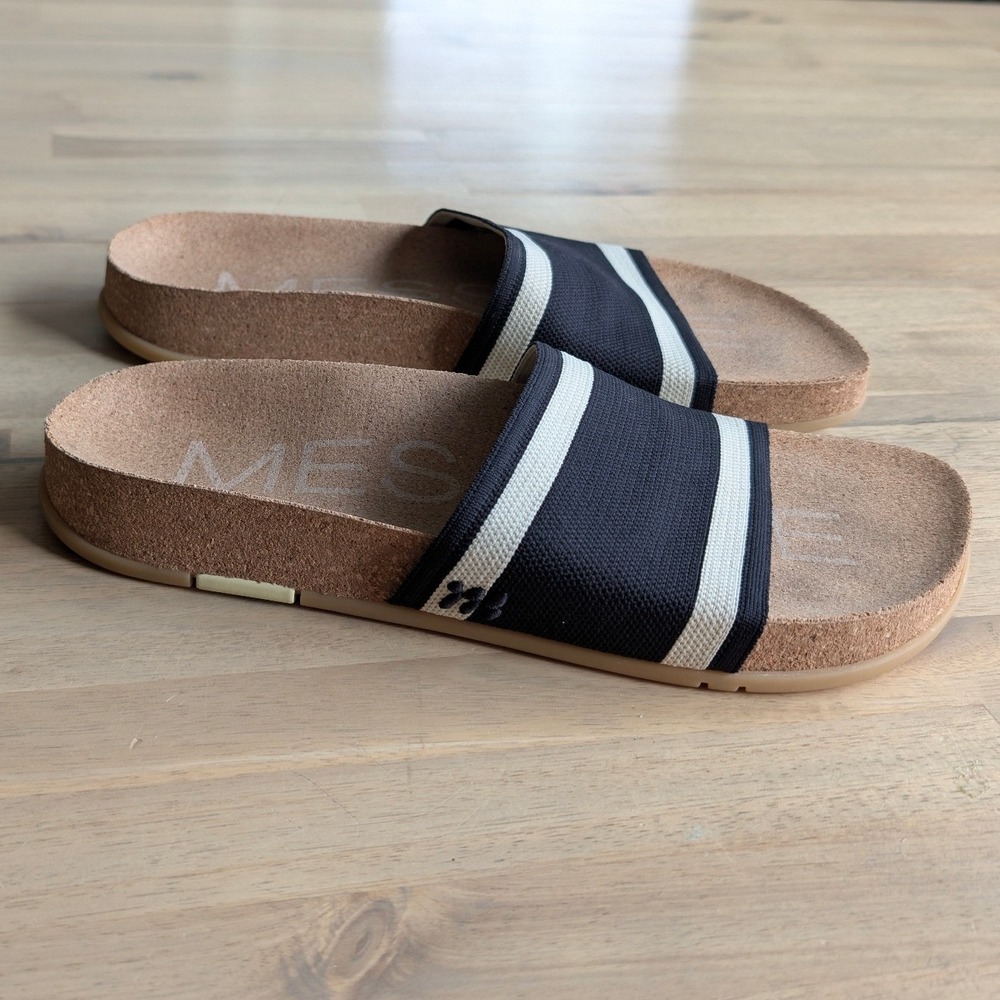 MESSAGE Mullen Slide Sandal -Black/Cream Size EU 39 (US 8.5/9) - Picture 10 of 10